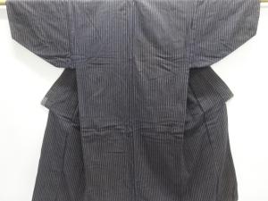 アンティーク　縞木綿男物着物